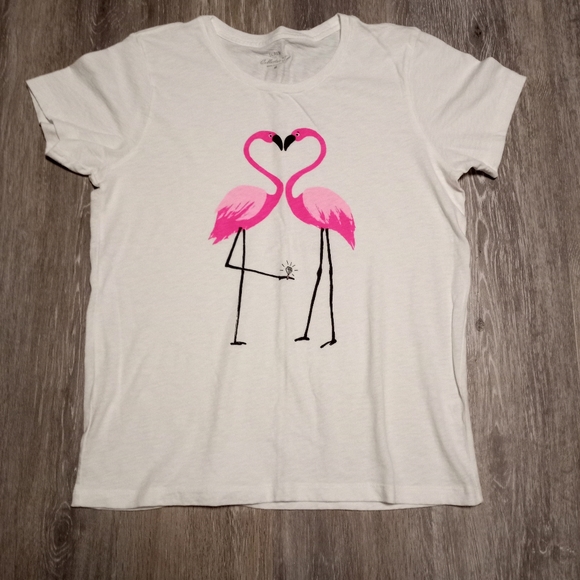 J. Crew | Tops | J Crew Pink Flamingo T 